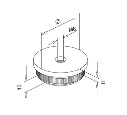 Tube Adapter With Threaded Hole – Flat