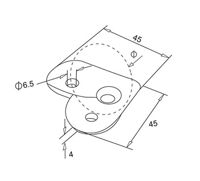 Support Plate – 90 Degree