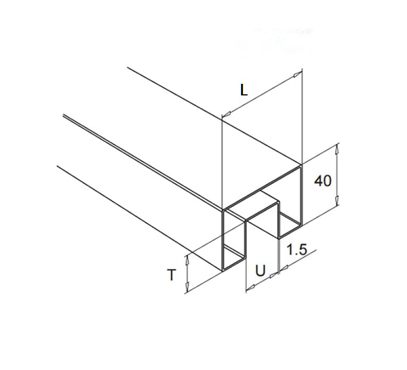 Square Slot Tube