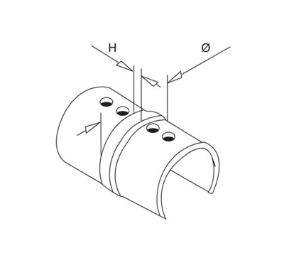 Connector For Round Slot Tube