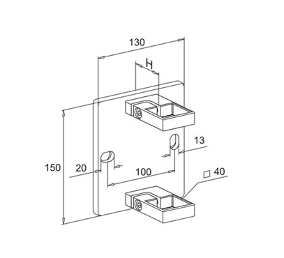 Wall Mount Baluster Post Bracket – Fascia
