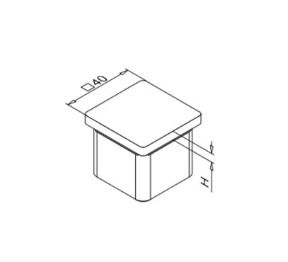 Square End Cap ‐ Flat