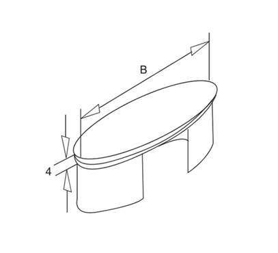 End Cap For Round Slot Tube
