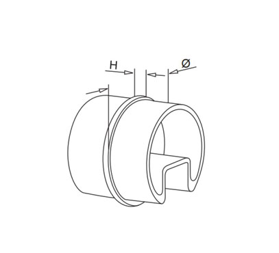 Connector For Round Slot Tube
