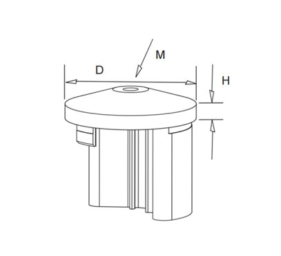 Rail Converter Double Slot 90 Degree