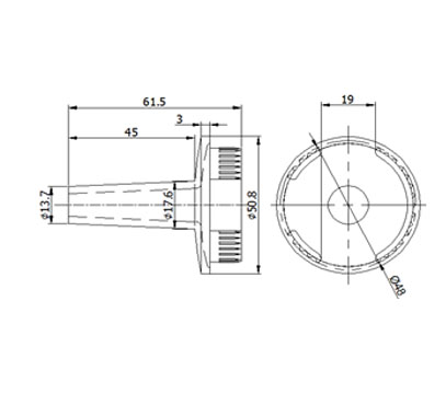 Rail Converter For Slot Tube