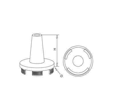 Rail Converter For Slot Tube