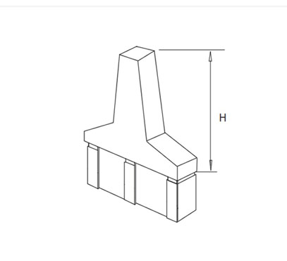 Rail Converter Rectangle Slot
