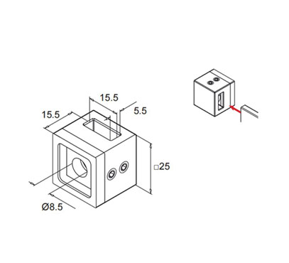Flat Bar Holder- Right