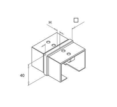 Connector For Rectangular Slot Tube