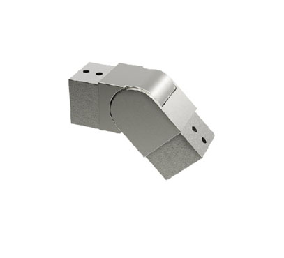 Adjustable Connector For Rectangular Slot Tube-Downwards