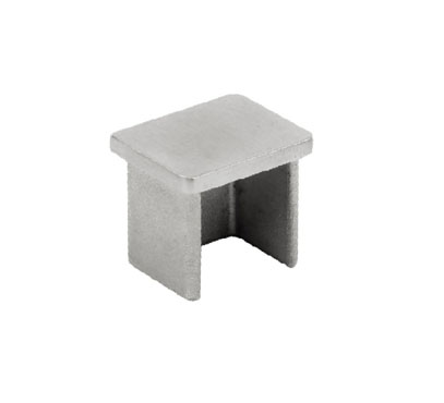 End Cap For Rectangular Slot Tube 25x21