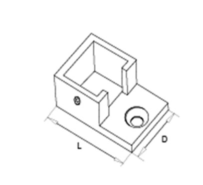 Flange For Rectangular Slot Tube