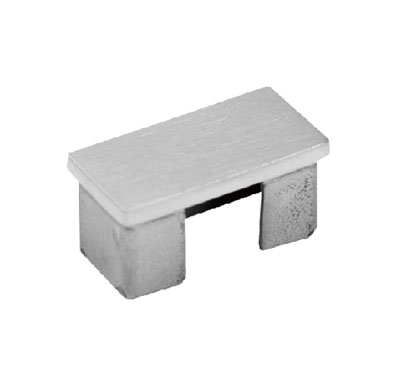 End Cap For Rectangular Slot Tube 50X25