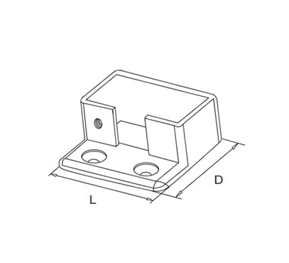 Flange For Rectangular Slot Tube
