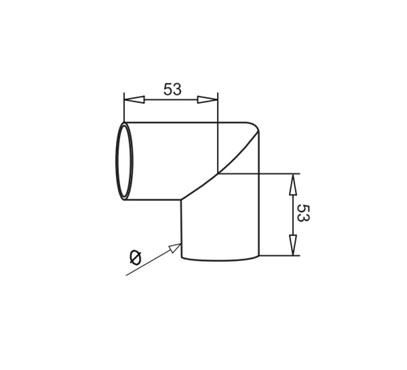 Acute Elbow For Wood Handrail