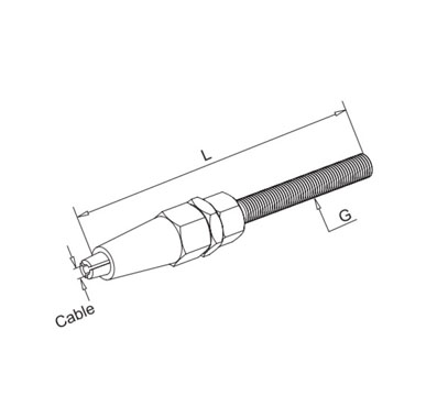 Swageless Thread Stud Terminal