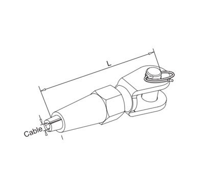 Swageless Fork Terminal Welded