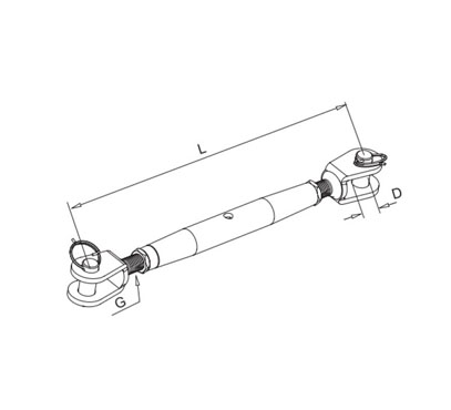 Rigging Screw Fork/Fork (Metric)