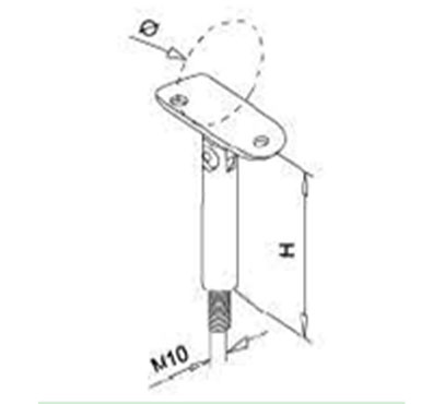 Adjustable Pivot Handrail Support