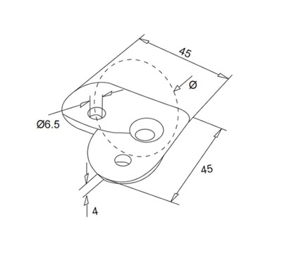 Support Plate – 90 Degree