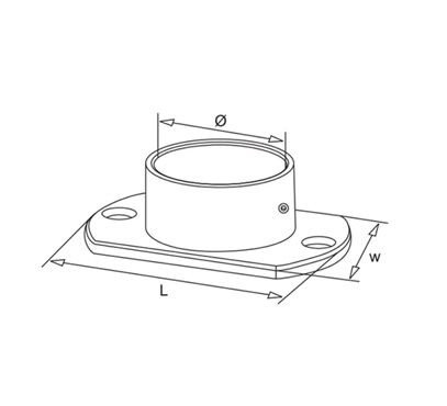 Tube Base Flange – With Grab Screw