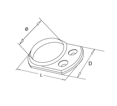 Tube Base Flange – Without Grab Screw