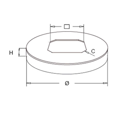 Round – Square Cover Plate