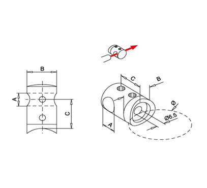Bar Holder – Through Hole