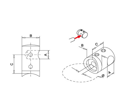 Bar Holder – Left End