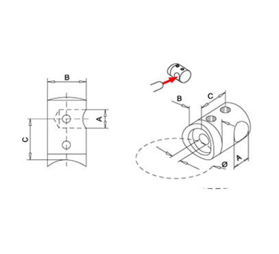 Bar Holder – Right End