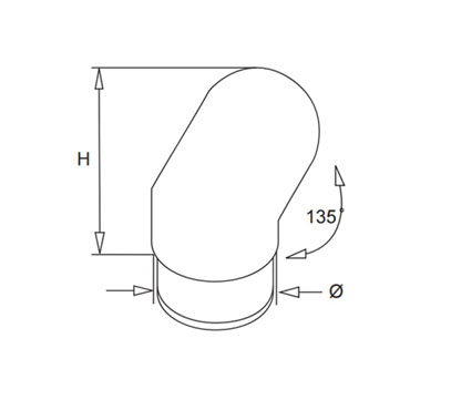 Handrail End “45 Degree”