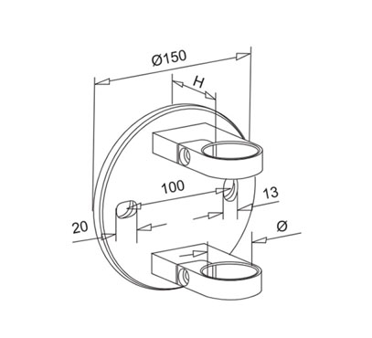 Wall Mount Baluster Post Bracket – Fascia