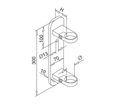 Wall Mount Baluster Post Bracket – Fascia