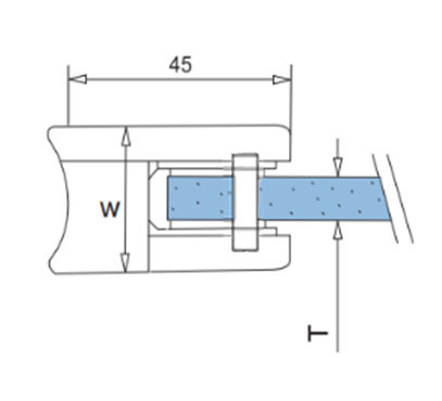 45 Square – with safety pin and plate – #30C