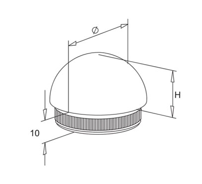 Half Ball End Cap