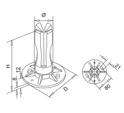 Post Base Flange – Insert