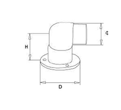 Wall Flange – 90 Degree
