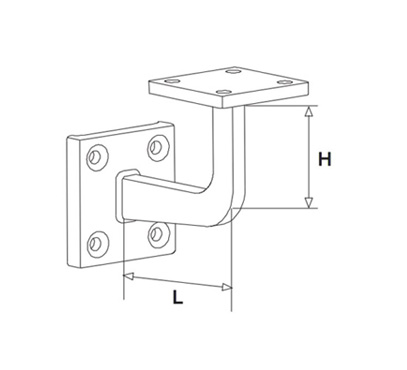 Aluminum Handrail Bracket