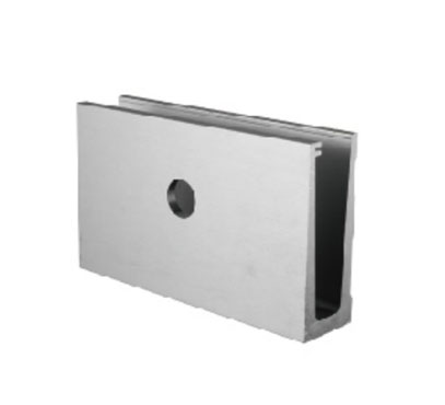 Wall Mount Aluminum Glass Channel - Slim 02
