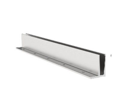 Aluminum Glass Channel - F Slim 17