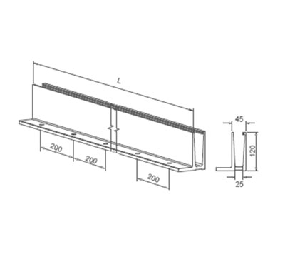 Aluminum Glass Channel – F Slim 17