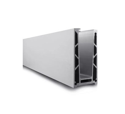 Floor Mount Aluminum Glass Channel - Sturdy 08