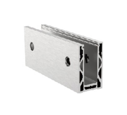 Wall Mount Aluminum Glass Channel - Sturdy 16