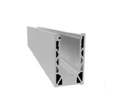 Floor Mount Aluminum Glass Channel - Sturdy 09