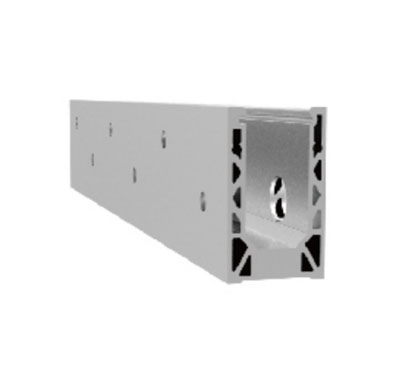 Wall Mount Aluminum Glass Channel - Sturdy 10