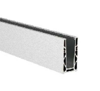 Floor Mount Aluminum Glass Channel - Sturdy 20
