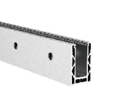 Wall Mount Aluminum Glass Channel - Sturdy 21