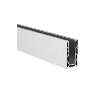 Floor Mount Aluminum Glass Channel - Sturdy 22