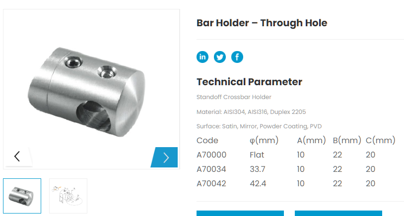 Stainless Steel Bar Railing System